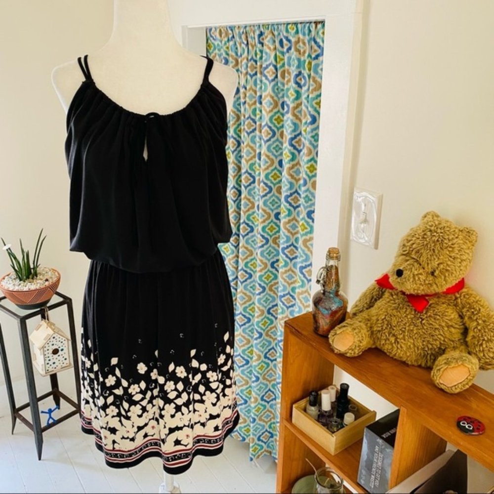 NEW with TAGS Max Studio Little Black Sleeveless Blouson Dress (size S)
